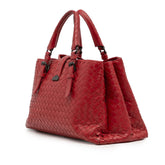 Small Nappa Intrecciato Roma Satchel
